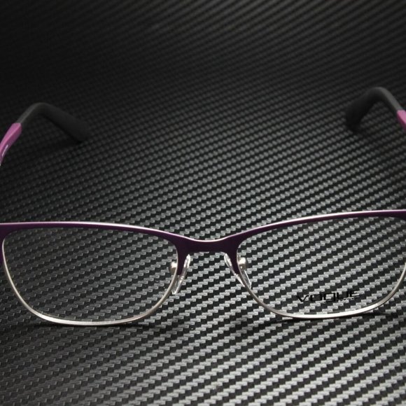 Vogue Women's Plum and Silver Eyeglasses! - Picture 2 of 4